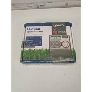 Orbit Easy Dial 4 Station Sprinkler Timer Indoor Controller 57594 Irrigation Sys